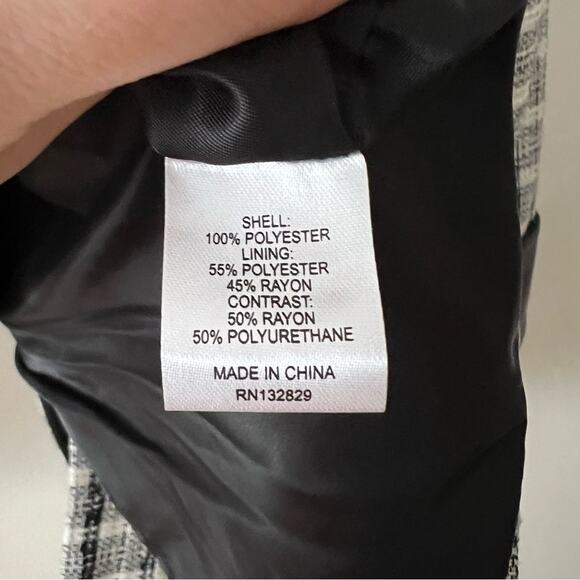 Revolve L'Academie Priscilla Blazer in Black & White - Picture 8 of 8